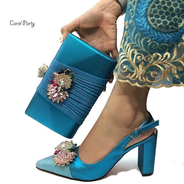 dress shoes 2021 and bag sets sky blue color italian with matching bags women to match for party, Black
dress shoes 2021 and bag sets sky blue color italian with matching bags women to match for party, Black