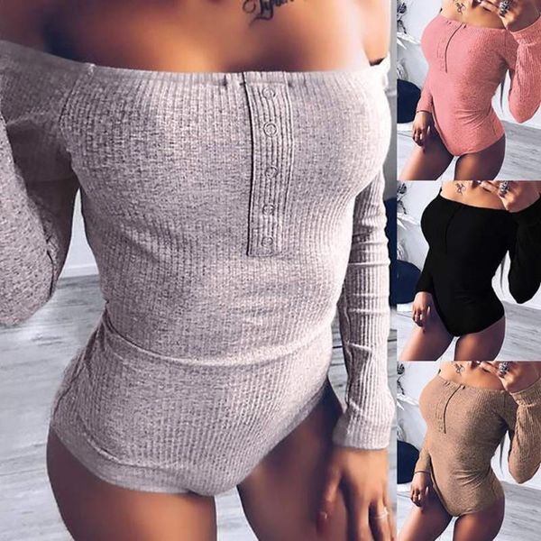 women's jumpsuits & rompers jumpsuit woman women female bodysuits off shoulder long sleeve casual bodysuit body femme enterizos para mu, Black;white
women's jumpsuits & rompers jumpsuit woman women female bodysuits off shoulder long sleeve casual bodysuit body femme enterizos para mu, Black;white