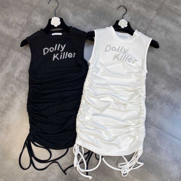 fabpop summer design sleeveless o neck diamonds letters side drawstring high waist short mini dress women gb657 210709, Black;gray
fabpop summer design sleeveless o neck diamonds letters side drawstring high waist short mini dress women gb657 210709, Black;gray