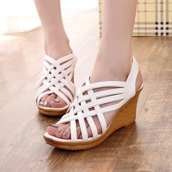 sandals summer slope heel women's thick soled open toe fish mouth high heels straw woven thin band combination korean casual yr6c, Black
sandals summer slope heel women's thick soled open toe fish mouth high heels straw woven thin band combination korean casual yr6c, Black