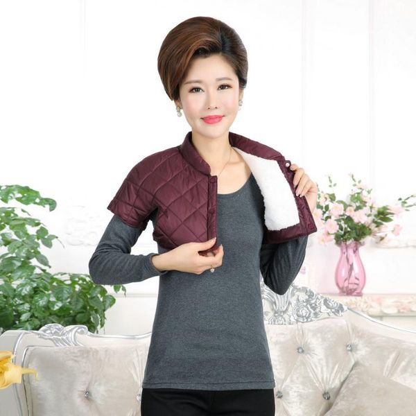 women's vests autumn winter women thermal fleece linging vest shoulder padded red purple black bolero waistcoat ultra-short warm quilte, Black;white
women's vests autumn winter women thermal fleece linging vest shoulder padded red purple black bolero waistcoat ultra-short warm quilte, Black;white