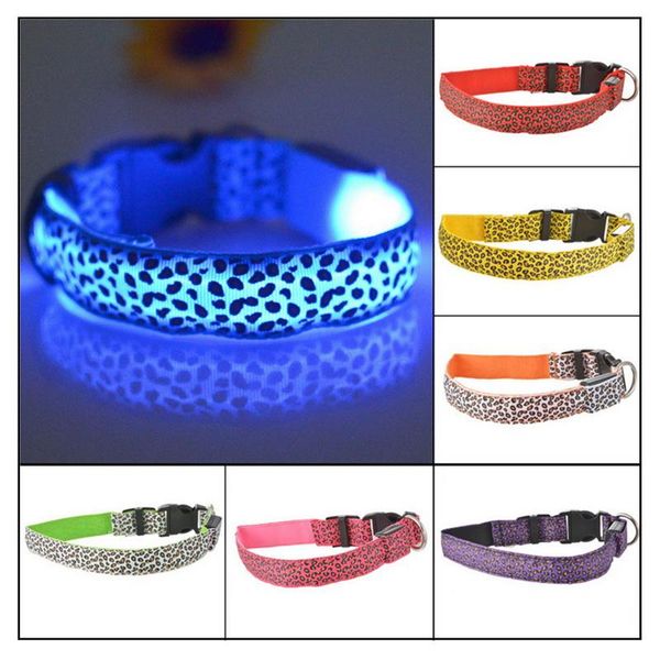 pet dog collar night safety anti-lost glow lighting adjustable nylon leopard collars luminous ac & leashes
pet dog collar night safety anti-lost glow lighting adjustable nylon leopard collars luminous ac & leashes