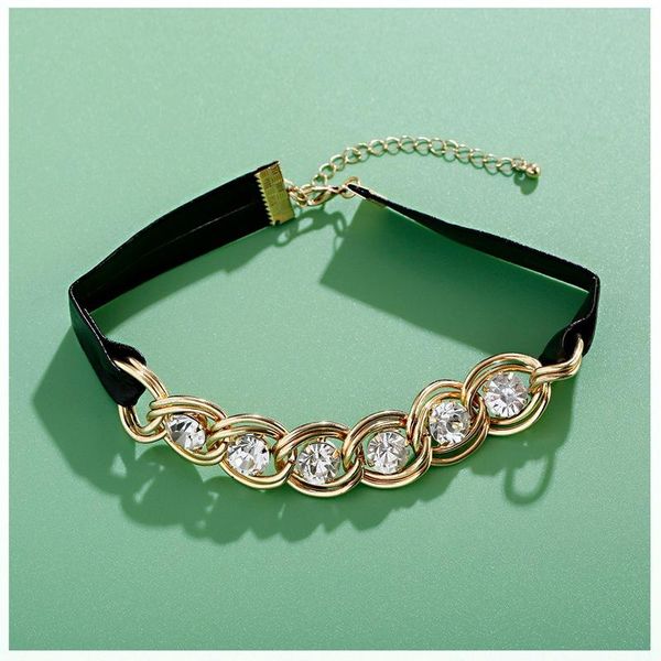 chokers fashion women's rhinestone crystal necklace statement maxi jewelry leather choker necklaces pendants collares, Golden;silver
chokers fashion women's rhinestone crystal necklace statement maxi jewelry leather choker necklaces pendants collares, Golden;silver