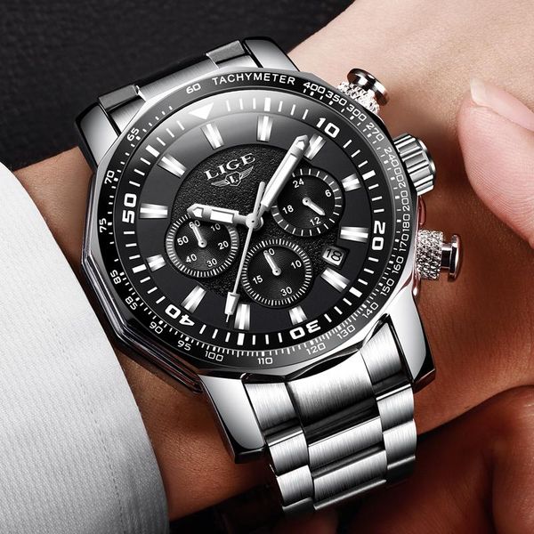 wristwatches 2021 lige mens watches fashion quartz clock men's full steel waterproof sport military watch relogio masculino, Slivery;brown
wristwatches 2021 lige mens watches fashion quartz clock men's full steel waterproof sport military watch relogio masculino, Slivery;brown