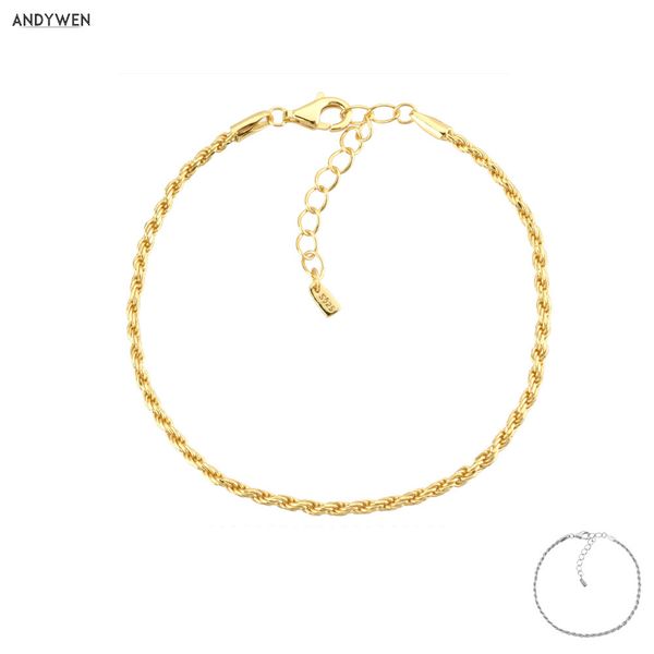 andywen 2020 925 sterling silver gold twist chain bracelet bangle soft 2021 rock punk luxury european fashion jewelry, Golden;silver
andywen 2020 925 sterling silver gold twist chain bracelet bangle soft 2021 rock punk luxury european fashion jewelry, Golden;silver