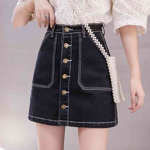 plus size denim korean fashion women skirt button jeans mini casual high waist a line pocket black blue faldas
plus size denim korean fashion women skirt button jeans mini casual high waist a line pocket black blue faldas