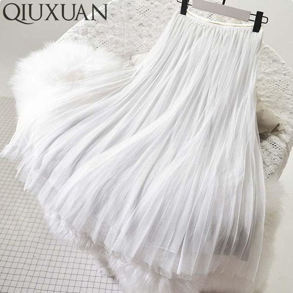 skirts qiuxuan women mesh elastic high waist spring summer tipping detail glitter pleated skirt female midi multi color, Black
skirts qiuxuan women mesh elastic high waist spring summer tipping detail glitter pleated skirt female midi multi color, Black