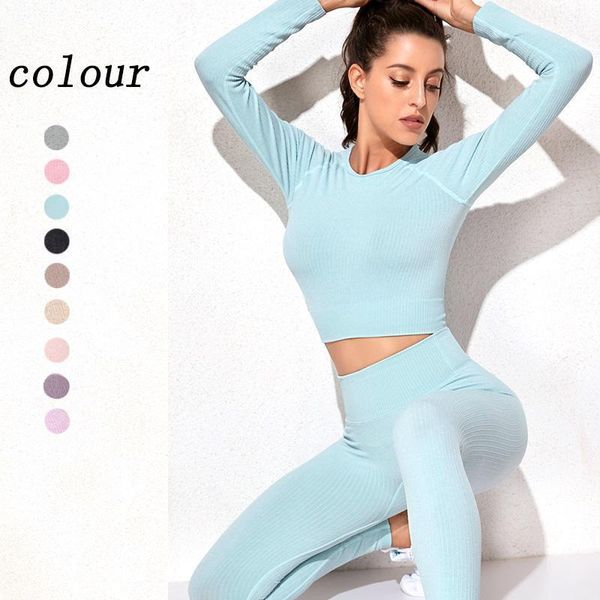 yoga outfit women sportwear fitness set seamless leggings workout clothing long sleeve crop gym suit tight high wiast pants running
yoga outfit women sportwear fitness set seamless leggings workout clothing long sleeve crop gym suit tight high wiast pants running