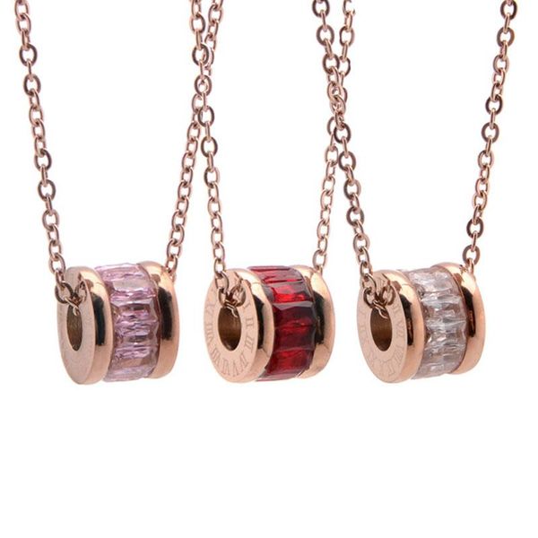 red zircon necklace for women stainless steel pink wheel pendant jewelry on the neck simple chain 2021 necklaces, Silver
red zircon necklace for women stainless steel pink wheel pendant jewelry on the neck simple chain 2021 necklaces, Silver