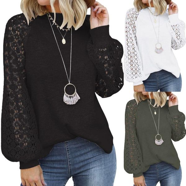 women's blouses & shirts autumn winter women elegant white lace stitching hollow out crochet lantern sleeve o-neck office work blouse
women's blouses & shirts autumn winter women elegant white lace stitching hollow out crochet lantern sleeve o-neck office work blouse