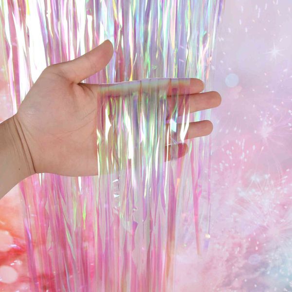 1m * 2m transparent rain door party new year scene decoration colorful tassel curtain
1m * 2m transparent rain door party new year scene decoration colorful tassel curtain