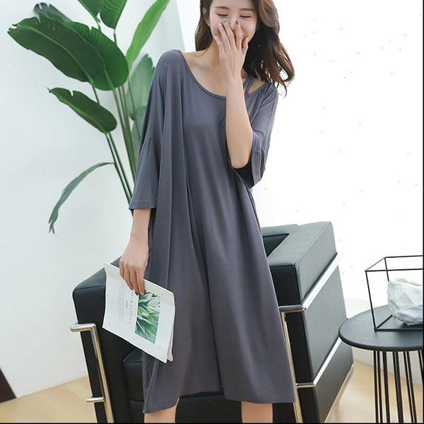 summer plus size night dress women sleepwear loose soft strapless nightgowns sleepshirts sleepdress home outfits, Black;red
summer plus size night dress women sleepwear loose soft strapless nightgowns sleepshirts sleepdress home outfits, Black;red