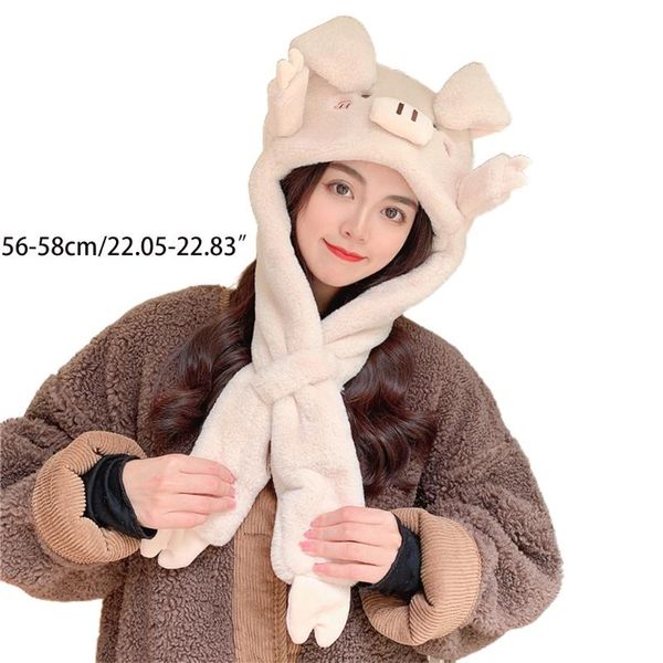 beanie/skull caps fashion cartoon pig plush hat halloween headgear piggy windproof parent-child warm performance props, Blue;gray
beanie/skull caps fashion cartoon pig plush hat halloween headgear piggy windproof parent-child warm performance props, Blue;gray