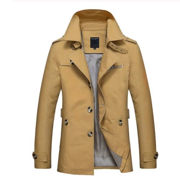 men's trench coats british fashion jackets men autumn streetwear casual outwear khaki smart long windbreaker classical business, Tan;black
men's trench coats british fashion jackets men autumn streetwear casual outwear khaki smart long windbreaker classical business, Tan;black