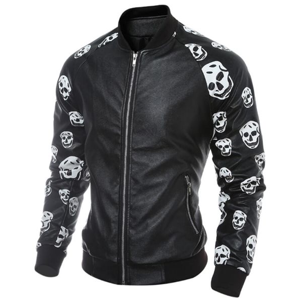 mens fashion leather jackets autumn winter faux pu motorcycle jacket street style clothing long sleeve zipper men's outerwear coats, Black
mens fashion leather jackets autumn winter faux pu motorcycle jacket street style clothing long sleeve zipper men's outerwear coats, Black