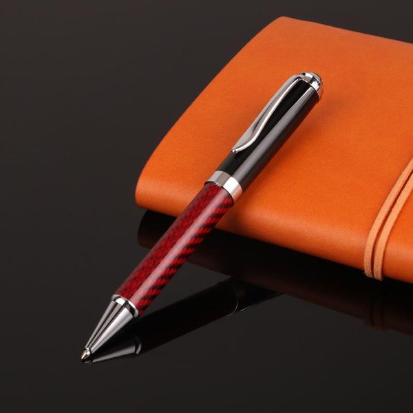 ballpoint pens 1 pcs luxury carbon brazed metal pen business medium nib student school office statione, Blue;orange
ballpoint pens 1 pcs luxury carbon brazed metal pen business medium nib student school office statione, Blue;orange