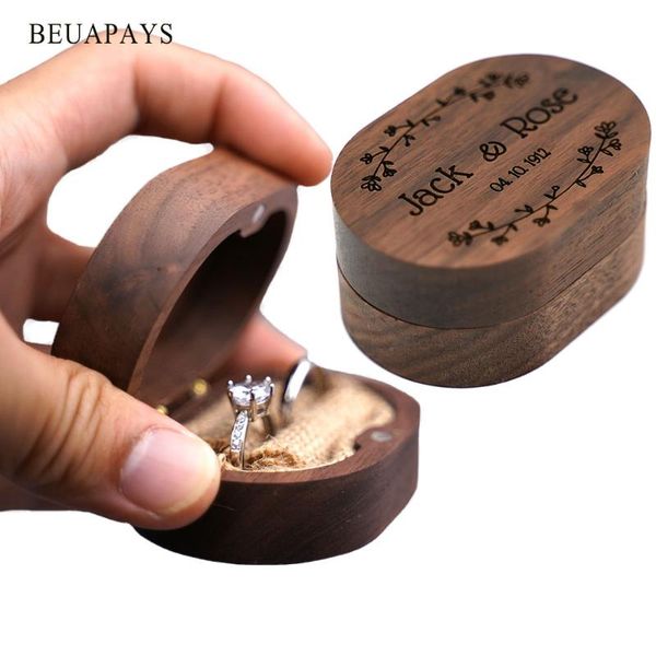 gift wrap 1pcs customized wedding wooden proposal ring box can print the name and date first black walnut jewelry necklace storage retro
gift wrap 1pcs customized wedding wooden proposal ring box can print the name and date first black walnut jewelry necklace storage retro