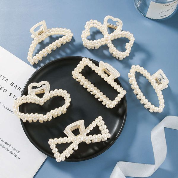 hairpin ins transparent high gloss grip imitation pearl hairpin female large shark clip french headdress, Golden;silver
hairpin ins transparent high gloss grip imitation pearl hairpin female large shark clip french headdress, Golden;silver