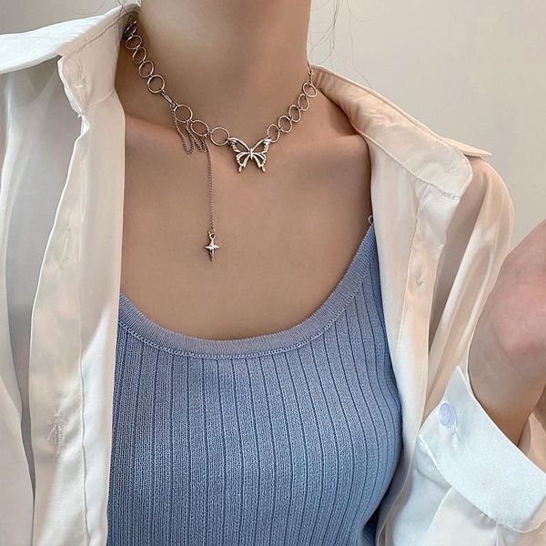 chokers 2021 fashion punk style butterfly necklace for ladies. hip-hop pendant boho jewelry gift girlfriend, Golden;silver
chokers 2021 fashion punk style butterfly necklace for ladies. hip-hop pendant boho jewelry gift girlfriend, Golden;silver