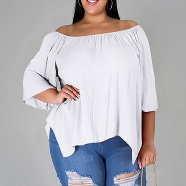 spring summer 2021 temperament commute one word collar t-shirt western style oversize loose casual irregular solid color women's, White
spring summer 2021 temperament commute one word collar t-shirt western style oversize loose casual irregular solid color women's, White