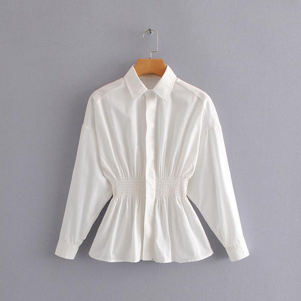 women's blouses & shirts asds women lapel neck blouse long sleeve elastic waist pleated female casual stylish chic retro blusas wcs546, White
women's blouses & shirts asds women lapel neck blouse long sleeve elastic waist pleated female casual stylish chic retro blusas wcs546, White