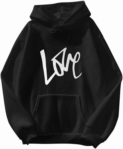 women's blouse pocket drawstring long-sleeved hoodie letter print pullover roupas femininas e0ru#, Black
women's blouse pocket drawstring long-sleeved hoodie letter print pullover roupas femininas e0ru#, Black