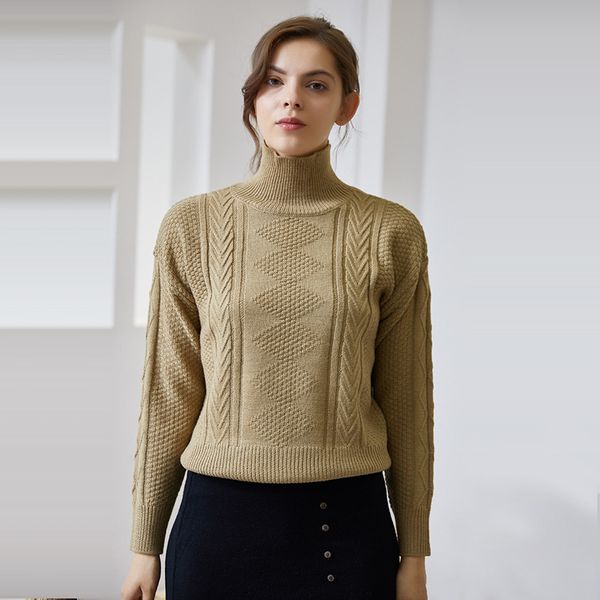 sweaters women's knitted sweater korean version of the autumn and winter thickened warmth base to wear sweaters, White;black
sweaters women's knitted sweater korean version of the autumn and winter thickened warmth base to wear sweaters, White;black