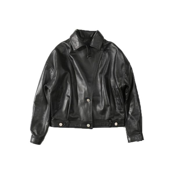 women's leather & faux 2021 autumn short clothing female jacket women genuine coat, Black
women's leather & faux 2021 autumn short clothing female jacket women genuine coat, Black