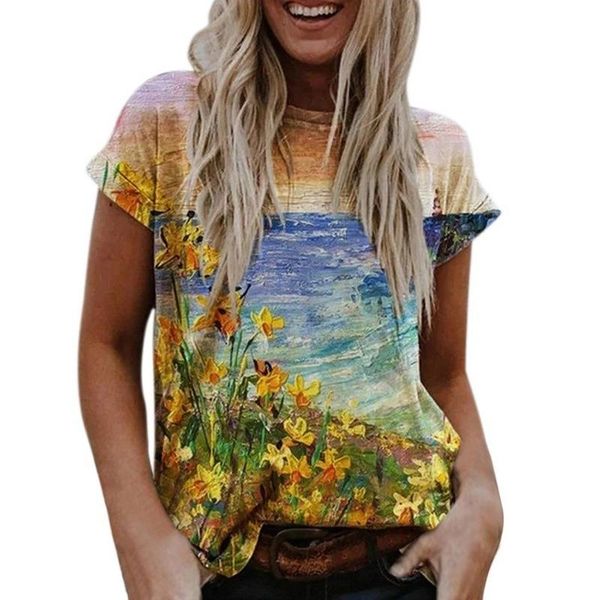women's t-shirt oversize lady women plus size floral 3d print t shirt loose soft stretch casual tee summer, White
women's t-shirt oversize lady women plus size floral 3d print t shirt loose soft stretch casual tee summer, White