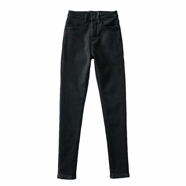 women's jeans winter style street casual solid color plus velvet thick stretch women, high waist all-match thin and warm women, Blue
women's jeans winter style street casual solid color plus velvet thick stretch women, high waist all-match thin and warm women, Blue