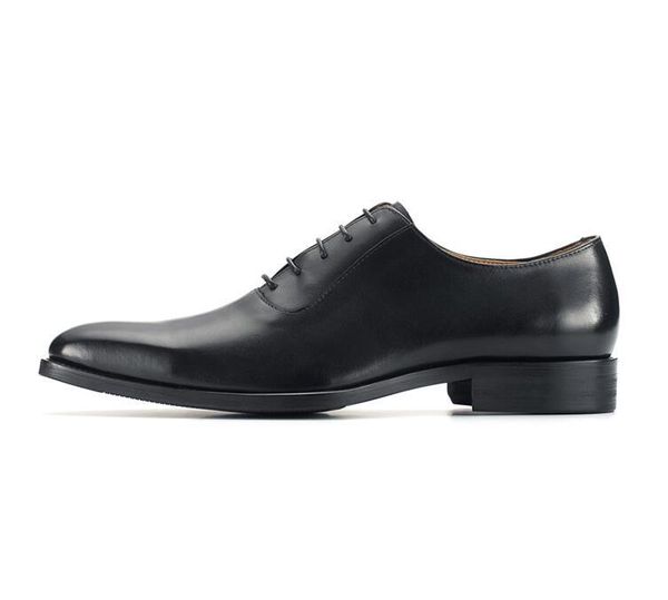 dress shoes business square head first layer leather plain oxford lace handmade men's wedding, Black
dress shoes business square head first layer leather plain oxford lace handmade men's wedding, Black