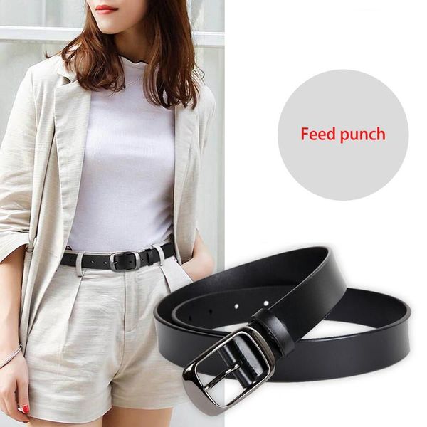 belts 2021 fashion women's genuine leather belt ladies hiq metal pin buckle leisure business waistband female youth trouser, Black;brown
belts 2021 fashion women's genuine leather belt ladies hiq metal pin buckle leisure business waistband female youth trouser, Black;brown