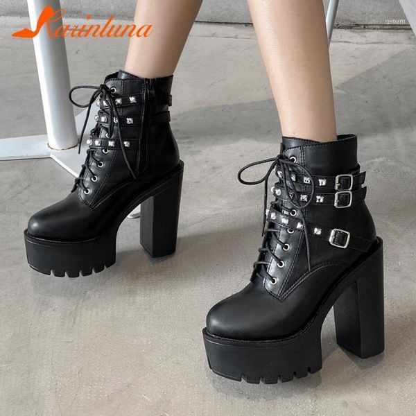 boots female square heel zip solid super high ankle with buckle med platform women motorcycle11, Black
boots female square heel zip solid super high ankle with buckle med platform women motorcycle11, Black