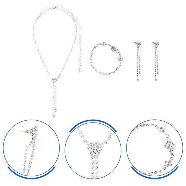 earrings & necklace 1 set jewelry rhinestone drop dangler bangle tassel choker, Silver
earrings & necklace 1 set jewelry rhinestone drop dangler bangle tassel choker, Silver