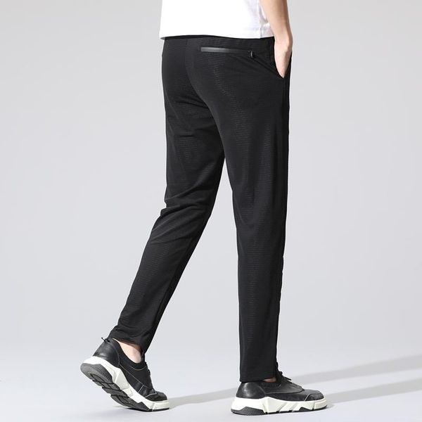 spring summer joggers men gyms pants casual sports workout trousers quick dry fitness tracksuit breathable mesh trouser men's, Black 
spring summer joggers men gyms pants casual sports workout trousers quick dry fitness tracksuit breathable mesh trouser men's, Black
