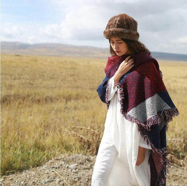 scarves autumn and winter color matching bevel scarf cashmere thickened warm square plaid long burr tassel shawl women, Blue;gray
scarves autumn and winter color matching bevel scarf cashmere thickened warm square plaid long burr tassel shawl women, Blue;gray