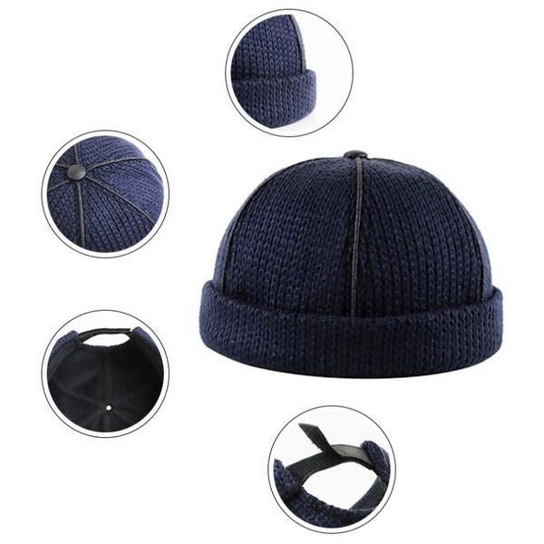female warm beanie skullcap sailor cap cuff brimless retro navy style hat outdoor autumn winter men women knitted hats, Black;white
female warm beanie skullcap sailor cap cuff brimless retro navy style hat outdoor autumn winter men women knitted hats, Black;white