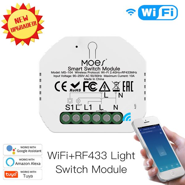 wifi smart life/tuya app remote control light switch diy breaker module ,works with alexa echo google home 1/2 way
wifi smart life/tuya app remote control light switch diy breaker module ,works with alexa echo google home 1/2 way