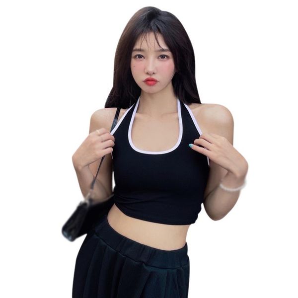 women's tanks & camis summer halter neck u-neck suspender women slim lace-up patchwork sling all-match female cotton vest, White
women's tanks & camis summer halter neck u-neck suspender women slim lace-up patchwork sling all-match female cotton vest, White