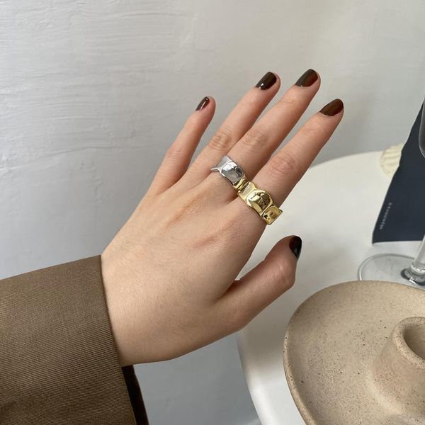 wedding rings metallic ring with style wide edge female index finger retro personality tide, Slivery;golden
wedding rings metallic ring with style wide edge female index finger retro personality tide, Slivery;golden