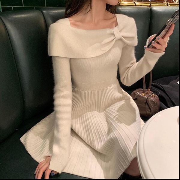knit women dresses one piece dress korean spring long sleeve slim sweater casual elegant office female winter cute, Black;gray
knit women dresses one piece dress korean spring long sleeve slim sweater casual elegant office female winter cute, Black;gray