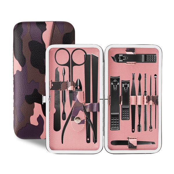 nail art kits 15pcs camouflage manicure clippers set stainless steel tool pedicure scissors ear spoon foot care tools
nail art kits 15pcs camouflage manicure clippers set stainless steel tool pedicure scissors ear spoon foot care tools