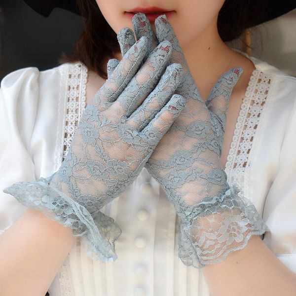 five fingers gloves black white pink red fashion women lady lace party dressy summer full finger sunscreen for girls mittens, Blue;gray
five fingers gloves black white pink red fashion women lady lace party dressy summer full finger sunscreen for girls mittens, Blue;gray