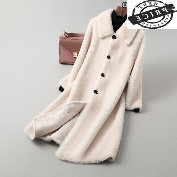 women's fur & faux real natural coat women winter sheep shearing jacket korean fashion ladies clothes 2021 thick warm long coats yt002, Black
women's fur & faux real natural coat women winter sheep shearing jacket korean fashion ladies clothes 2021 thick warm long coats yt002, Black