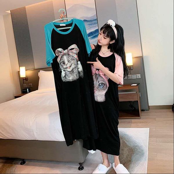 cute night dress sweet women sleepwear girl cartoon nightgown summer cotton sleep shirt loose female long lingerie home robe gown, Black;red
cute night dress sweet women sleepwear girl cartoon nightgown summer cotton sleep shirt loose female long lingerie home robe gown, Black;red