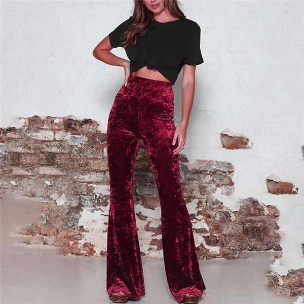 women's pants & capris fashion autumn women trousers ladies high waist gold velvet female casual solid color wide leg for, Black;white
women's pants & capris fashion autumn women trousers ladies high waist gold velvet female casual solid color wide leg for, Black;white