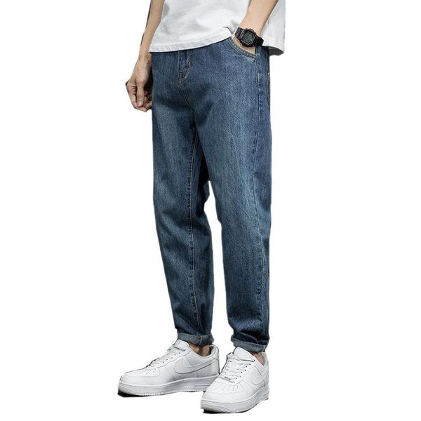 men's four seasons slim fit loose straight simplicity jeans blue fashion soft denim trousers stretch brand trend pants
men's four seasons slim fit loose straight simplicity jeans blue fashion soft denim trousers stretch brand trend pants