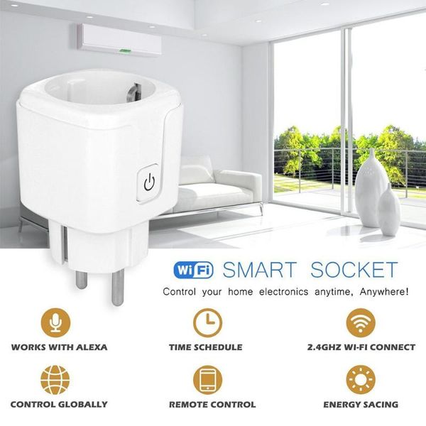 smart power plugs wifi intelligent socket eu/us plug portable overload protection device sharing remote timing outlet adapter voice control
smart power plugs wifi intelligent socket eu/us plug portable overload protection device sharing remote timing outlet adapter voice control