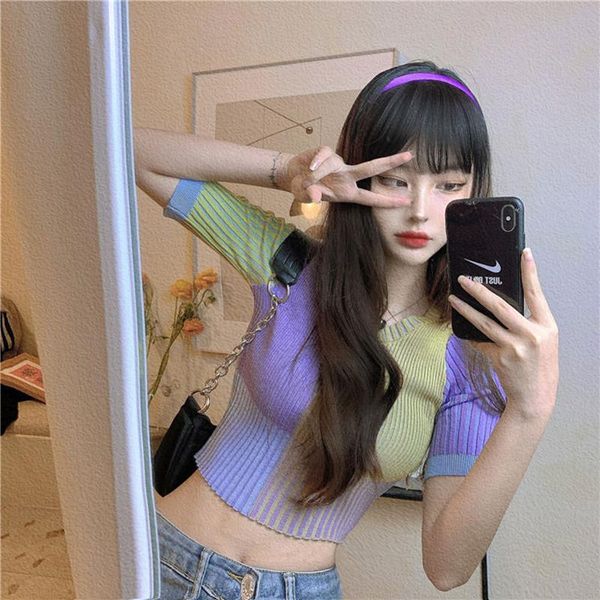 summer exposed navel slim fit pullover ice silk breathable t-shirt knitwear short sleeve slimming for women women's, White
summer exposed navel slim fit pullover ice silk breathable t-shirt knitwear short sleeve slimming for women women's, White