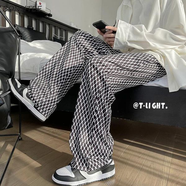 men's pants men summer thin loose plus size 3xl mopping plaid chic retro streetwear high street males drawstring hip-hop trousers, Black
men's pants men summer thin loose plus size 3xl mopping plaid chic retro streetwear high street males drawstring hip-hop trousers, Black